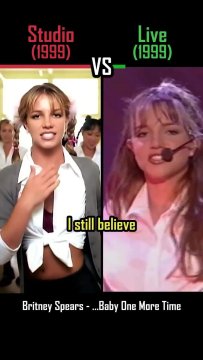 STUDIO vs LIVE Britney Spears - ...Baby One More Time - sh