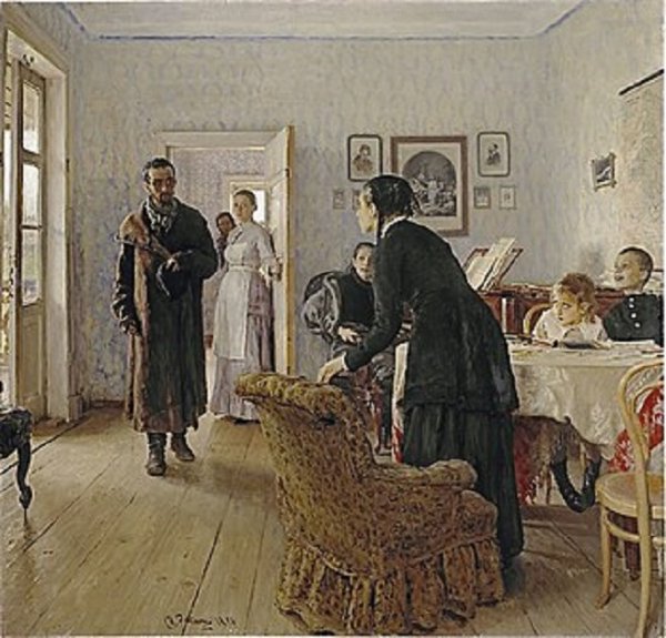 Ilya Repin Unexpected visitors