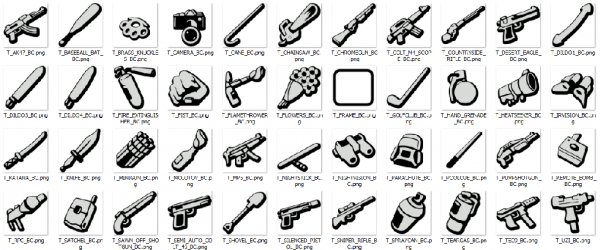 Weapons Icons Definitive Edition