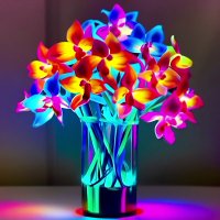 Neon Flowers 094