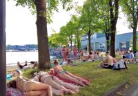 Amsterdam Beach Walk, Harbor Swimming, Netherlands, 2024