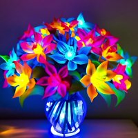 Neon Flowers 005