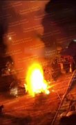 Пожар и взрыв военного автомобиля на улице Винницы показали 