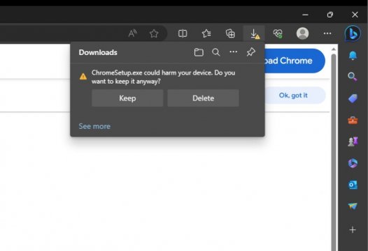 Chromesetup-flagged-harmful