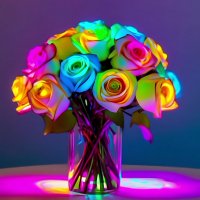 Neon Flowers 049