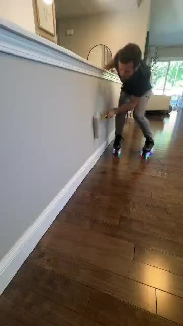 If people roller-skated instead of walked. 360x640