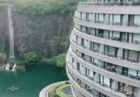 В Китае построили фешенебельный отель в заброшенном карьере