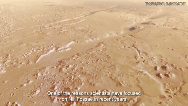 Fly across Nili Fossae with ESAs Mars Express