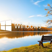 Windows,осень,скамейка,дерево.10