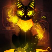 bastet the goddess of cats by lilacattis-d9vterz