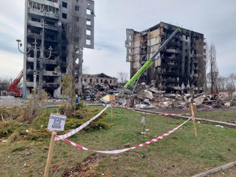 Borodianka after Russian shelling, 08 April 2022 (11)