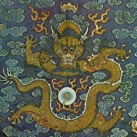 AsianArt-ChineseDragon-BlueTapestry