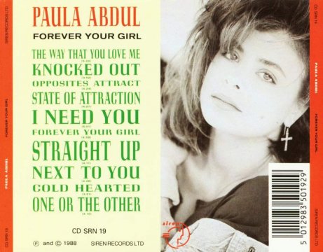 Paula Abdul - Forever your Girl - Back