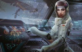 art-sci-fi-girl-operator