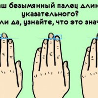 А ВАШ БЕЗЫМЯННЫЙ ПАЛЕЦ ДЛИННЕЕ УКАЗАТЕЛЬНОГО?