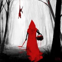 art-красивые-картинки-красная-шапочка-Red-riding-hood-gone-ra