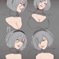 2b nier and 1 more drawn by ifragmentix 6186f20b53e3a