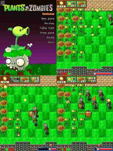 Plants vs Zombies clone 240x320 s60v3