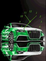 Audi car clock анимация