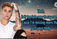 Justin Bieber - Sorry ( lyrics)