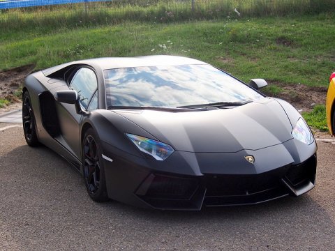 Black Lamborghini Aventador, pic1 (1)