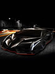 Black lamborghini veneno car