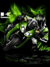 Kawasaki moto анимация