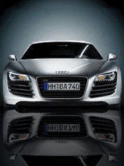 Silver audi r8