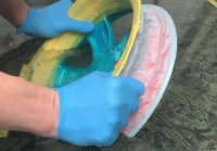 Turning plain into a masterpiece with hydro dipping! #wheels