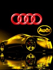 Gold audi r9 car