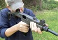 Shooting the Uzi 9mm submachine gun