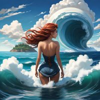 Девушка,море,облака-серия.094