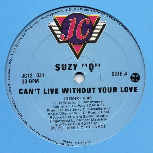 Suzy Q - Can't Live Without Your Love (Airwave Mix)