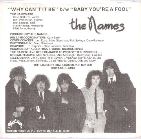 The Names - Baby You're A Fool