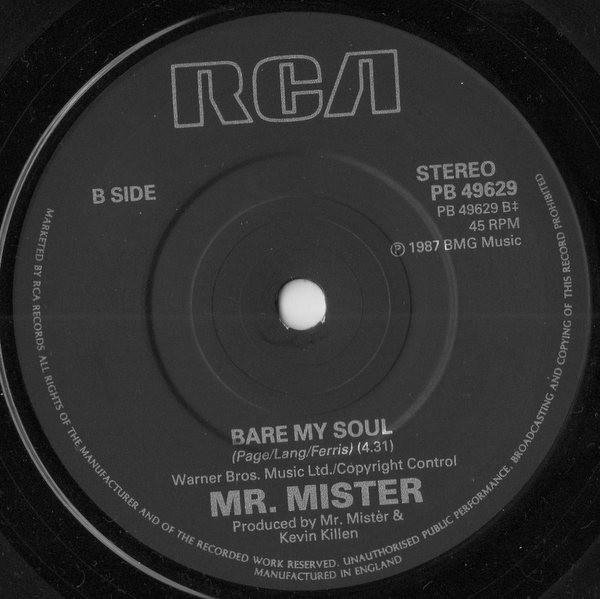 Mr. Mister - Bare My Soul