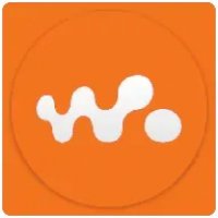 music app orange icon