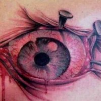 creepy eyeball tattoos 13