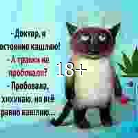 хихикаю но кашляю