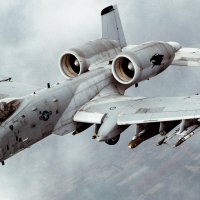 a 10 thunderbolt II In-flight