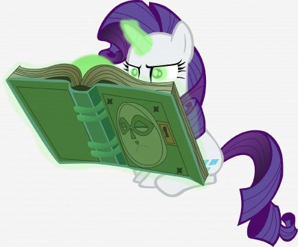 rarity and the evil book spirit by flutterfl