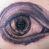 creepy eyeball tattoos 12