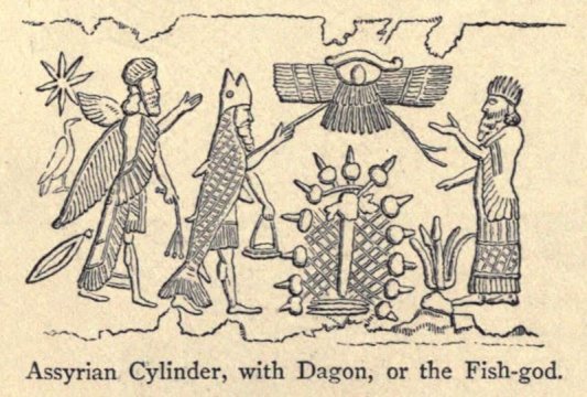 00-21-03-800px-Assyrian Cylinder, with Dagon, or the Fish-god