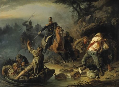 A Brawl with Finnish Contrabandists by Vasili Khudiakov