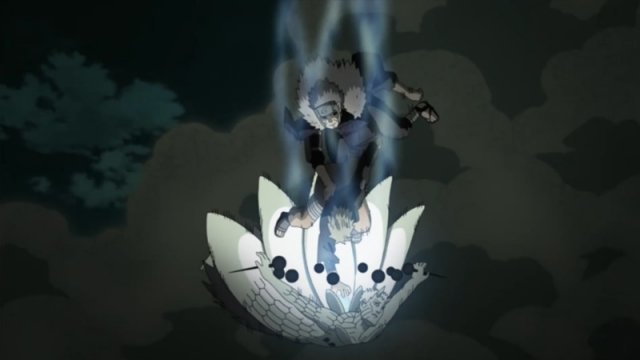 Naruto attacks Obito