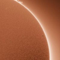 Меркурій на фоні Сонця UST |