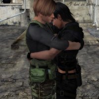 leon with ada by ladybiohazard-d34g32z