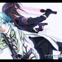 sinon and kirito GGO