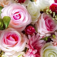 Stock-photo-close-up-of-artificial-flowers