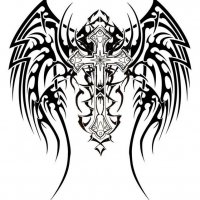 tribal-wings-cross-design-by-twz-1