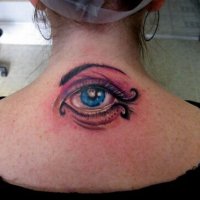 creepy eyeball tattoos 22